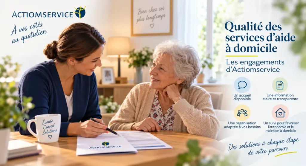 Qualité aide à domicile avec Actiomservice